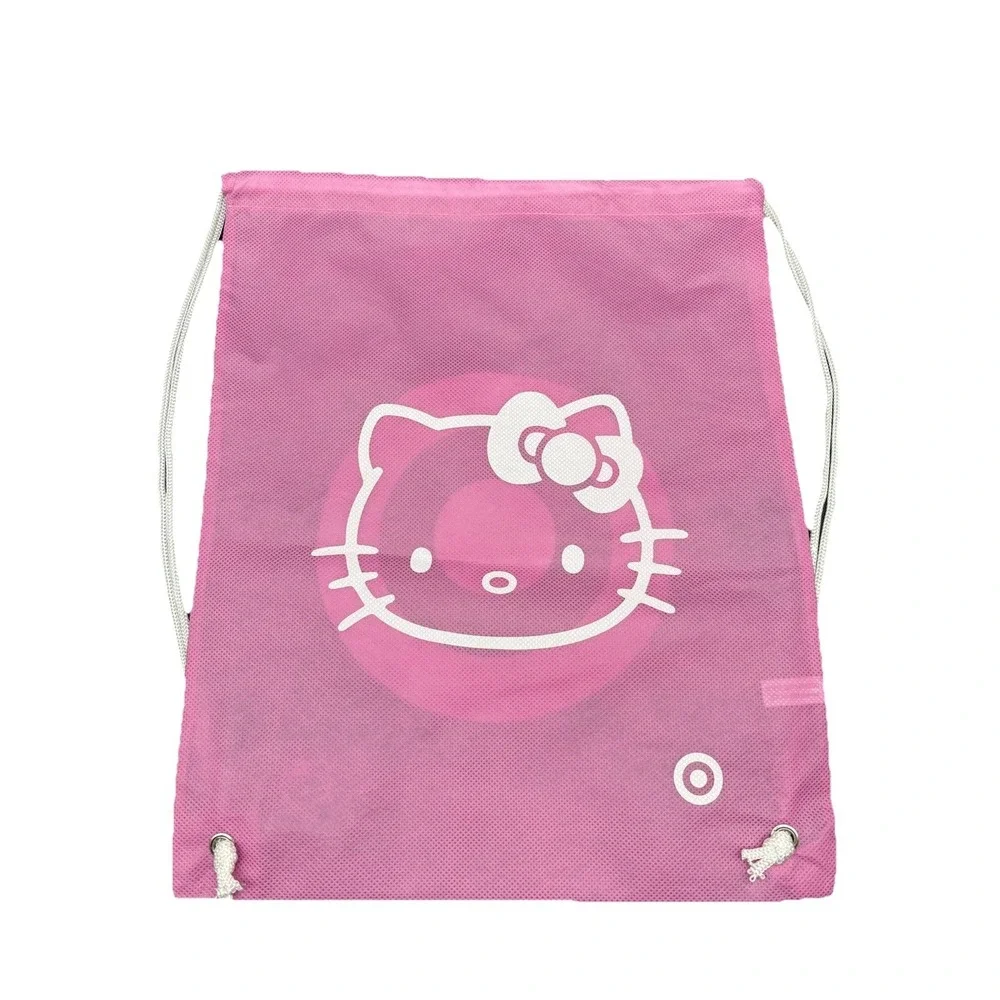 Sanrio Hello Kitty Drawstring Backpack Kids Pink Excellent Target‎ Bullseye Logo